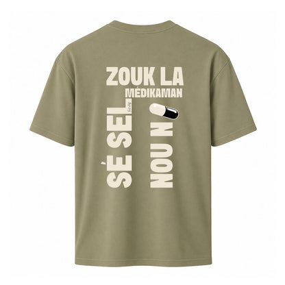 T-shirt kaki ZOUK RICHARTS - PAWOL