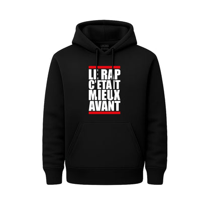 Sweat Capuche noir CLASSIC RAP - LRCMA