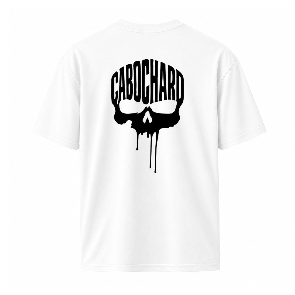 T-shirt blanc SKULL - CABOCHARD