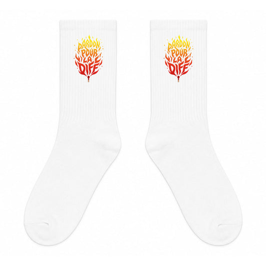 Chaussettes blanches PPLD - FAIS LA DIFF