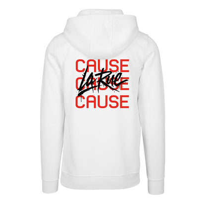 Sweat Capuche blanc LA RUE CAUSE - KARLITO