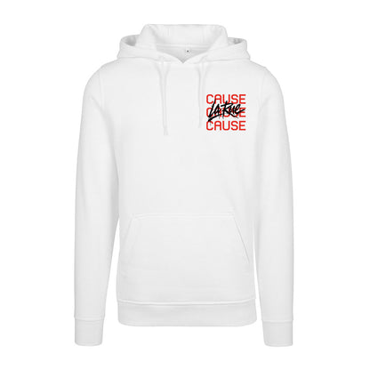 Sweat Capuche blanc LA RUE CAUSE - KARLITO