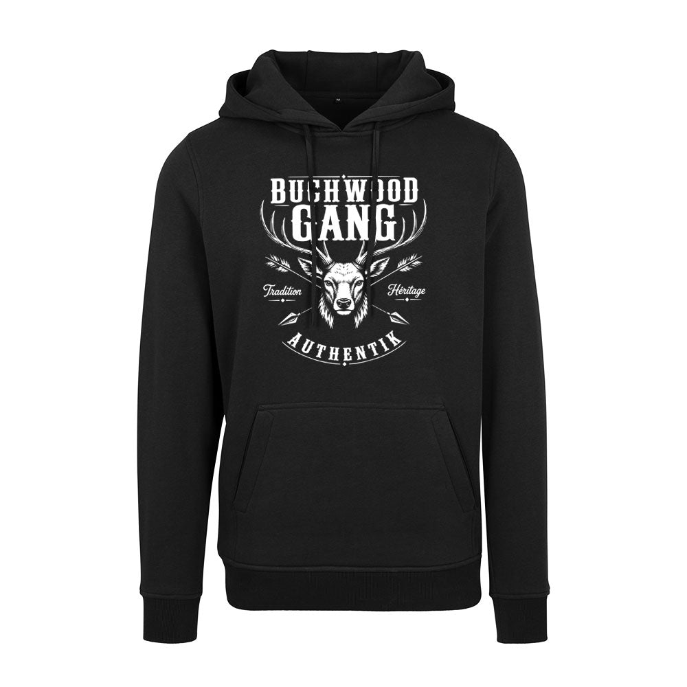Sweat Capuche noir AUTHENTIK - BUCHWOOD