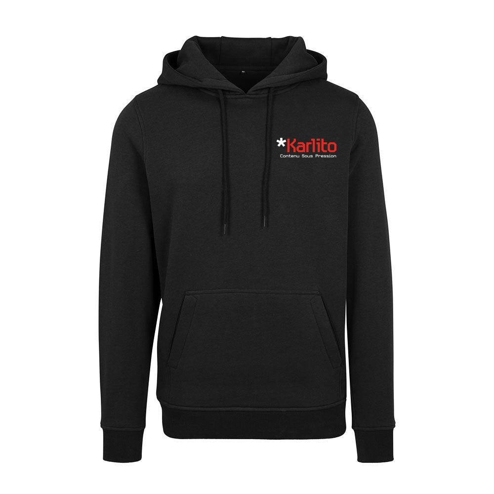 Sweat Capuche noir KARLITO - KARLITO