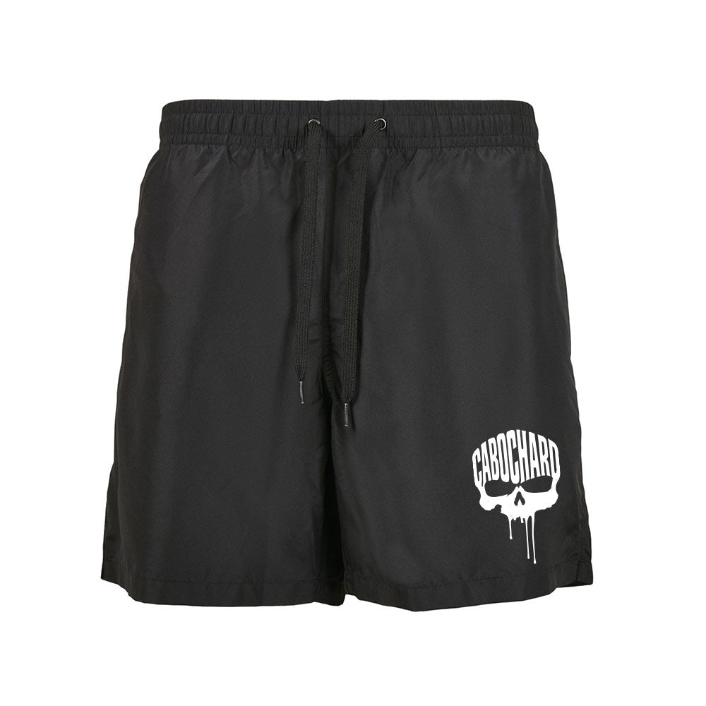 Short de bain noir SKULL - CABOCHARD