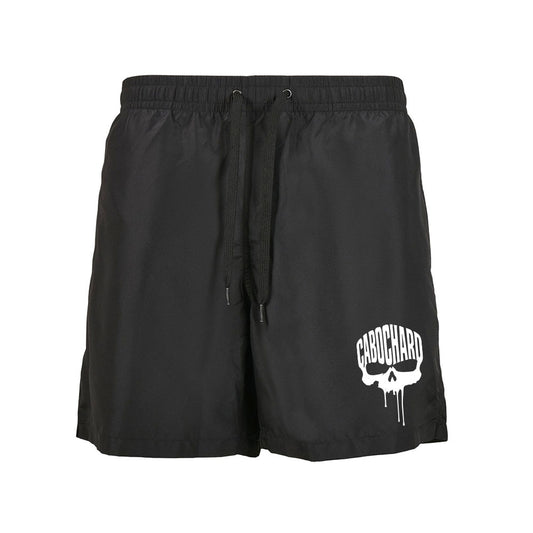 Short de bain noir SKULL - CABOCHARD