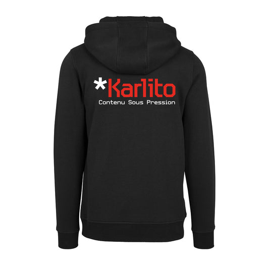 Sweat Capuche noir KARLITO - KARLITO
