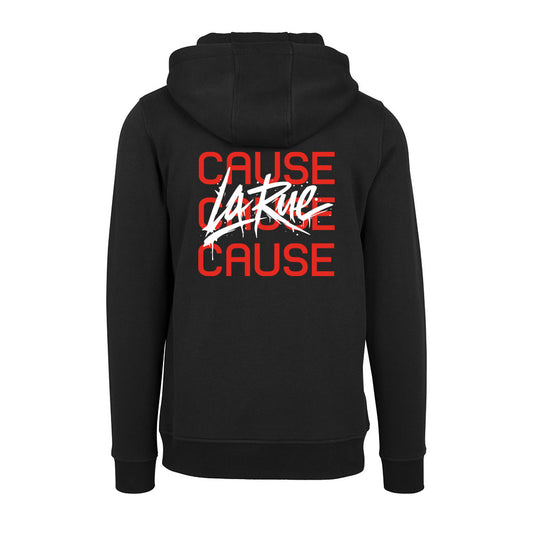 Sweat Capuche noir LA RUE CAUSE - KARLITO