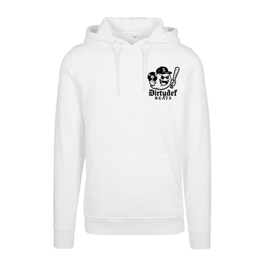 Sweat Capuche blanc BEATS - DIRTYDEF