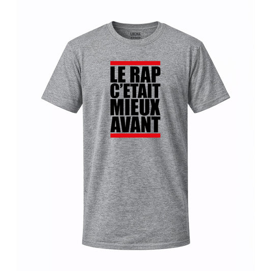 T-shirt gris CLASSIC RAP - LRCMA