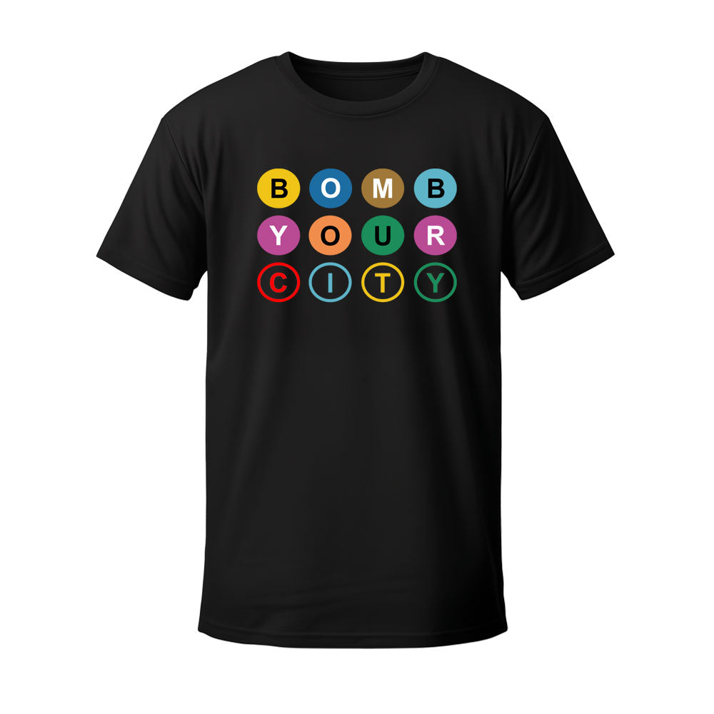 T-shirt noir BOMB YOUR CITY - GRAFFITI VICE