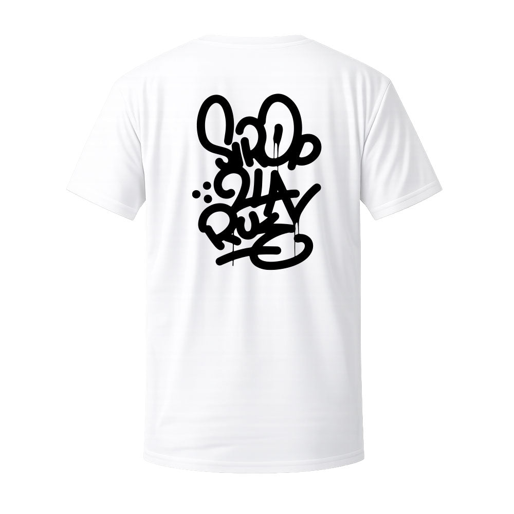 T-shirt blanc TAG - SIROP DE LA RUE