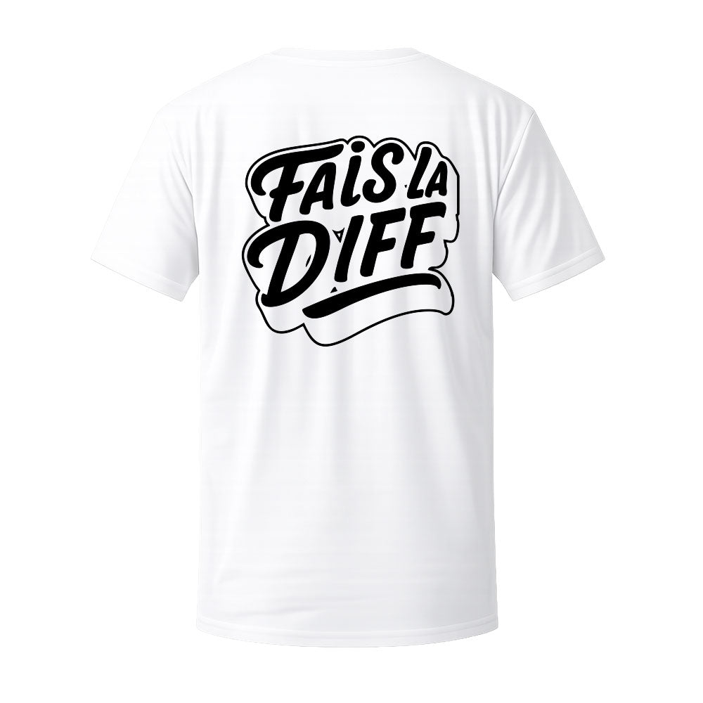 T-shirt blanc ORIGINAL - FAIS LA DIFF