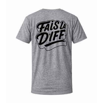 T-shirt gris ORIGINAL - FAIS LA DIFF