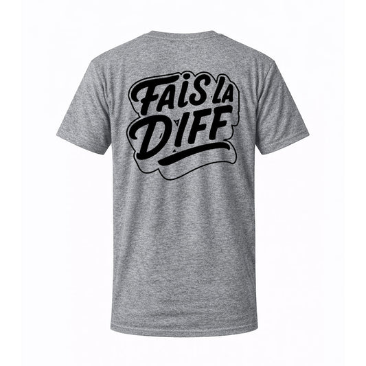 T-shirt gris ORIGINAL - FAIS LA DIFF