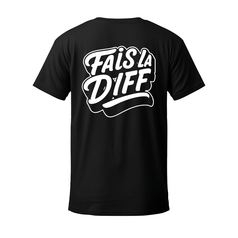 T-shirt noir ORIGINAL - FAIS LA DIFF