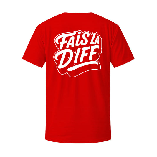 T-shirt rouge ORIGINAL - FAIS LA DIFF