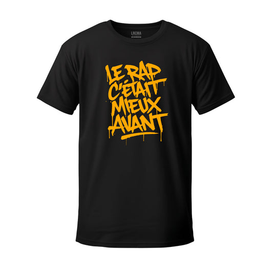 T-shirt noir HANDSTYLE jaune - LRCMA