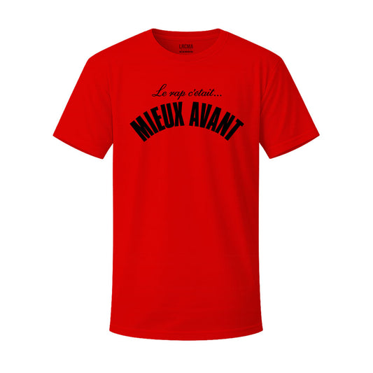 T-shirt rouge THE INFAMOUS RAP noir - LRCMA