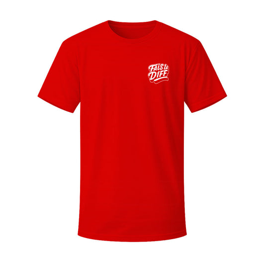 T-shirt rouge ORIGINAL - FAIS LA DIFF
