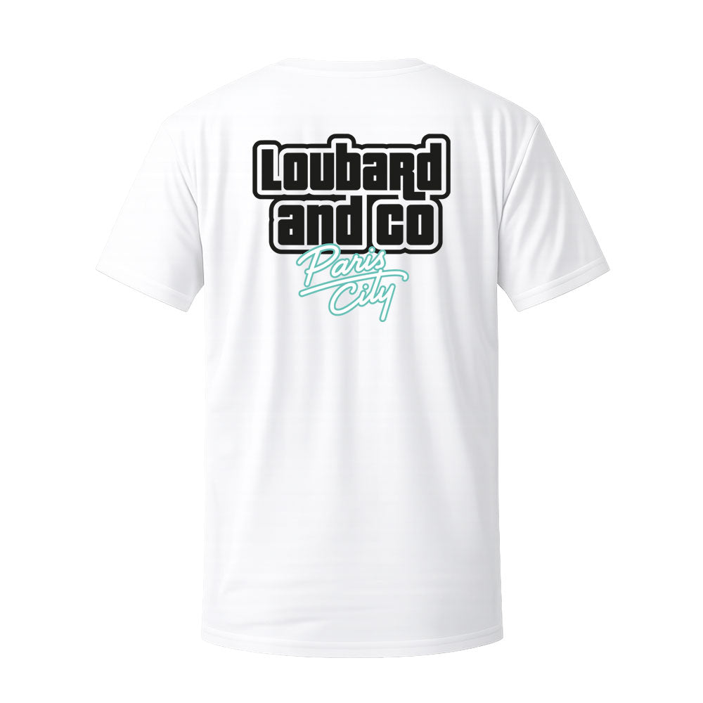 T-shirt blanc LOUBARD PARIS CITY - LOUBARD & CO