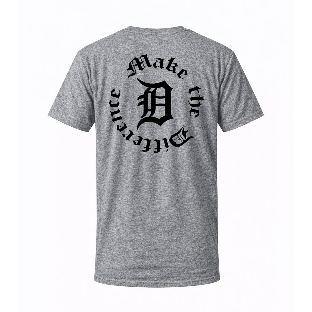 T-shirt gris MAKE THE DIFF - FAIS LA DIFF