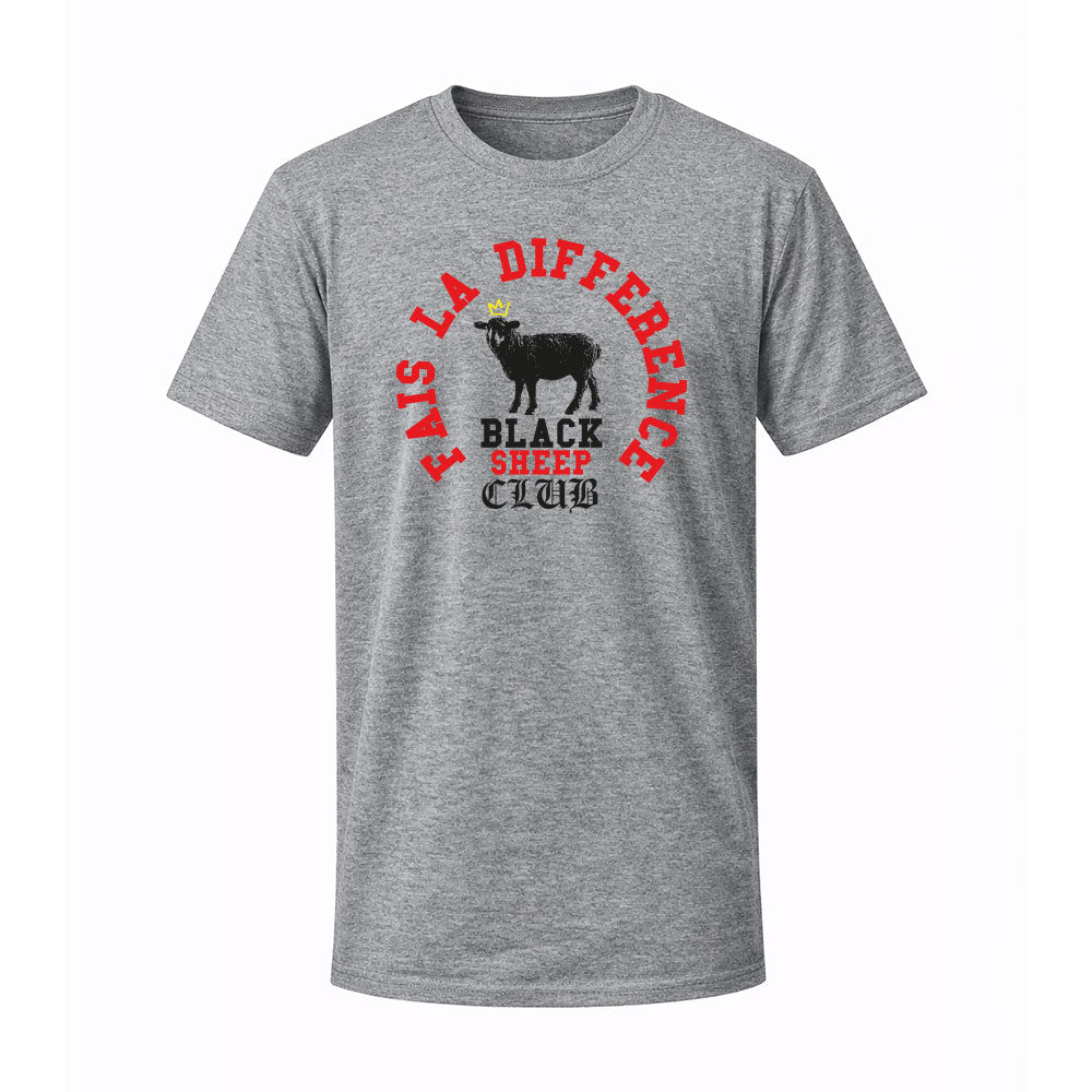 T-shirt gris BLACK SHIP - FAIS LA DIFF