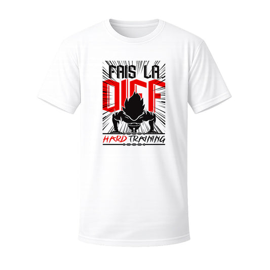 T-shirt blanc HARD TRAINING - FAIS LA DIFF