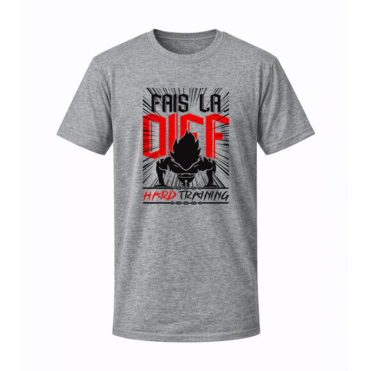 T-shirt gris HARD TRAINING - FAIS LA DIFF