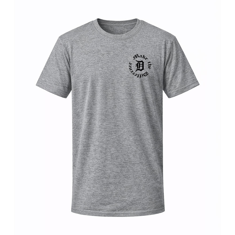 T-shirt gris MAKE THE DIFF - FAIS LA DIFF
