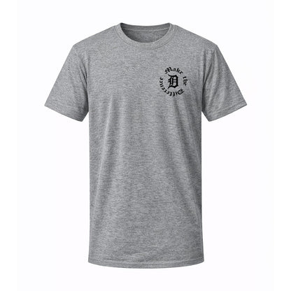 T-shirt gris MAKE THE DIFF - FAIS LA DIFF