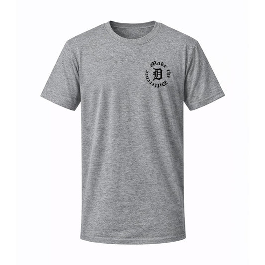 T-shirt gris MAKE THE DIFF - FAIS LA DIFF