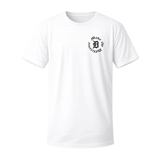 T-shirt blanc MAKE THE DIFF - FAIS LA DIFF