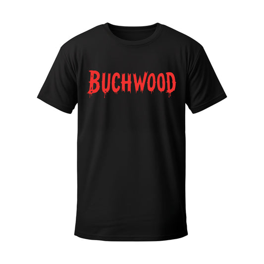 T-shirt noir BWG rouge - BUCHWOOD