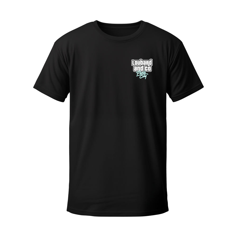 T-shirt noir LOUBARD PARIS CITY - LOUBARD & CO