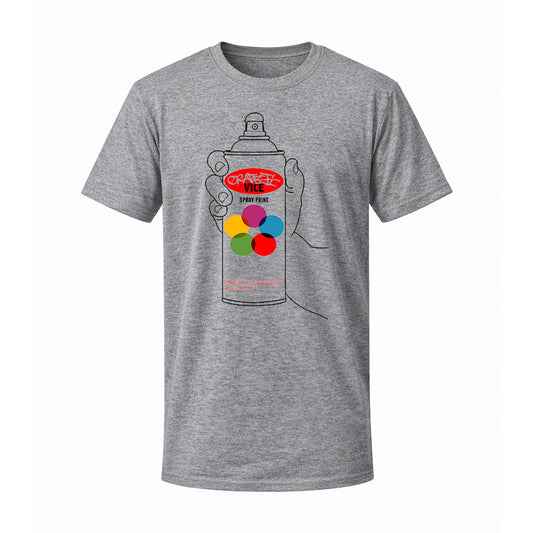 T-shirt gris SPRAY PAINT - GRAFFITI VICE