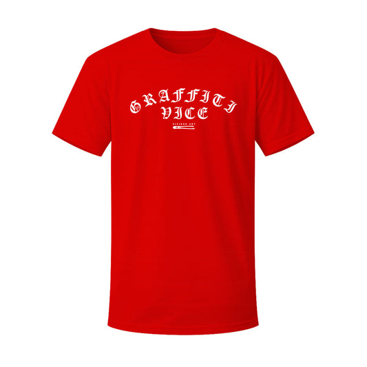T-shirt rouge VICIOUS ART - GRAFFITI VICE