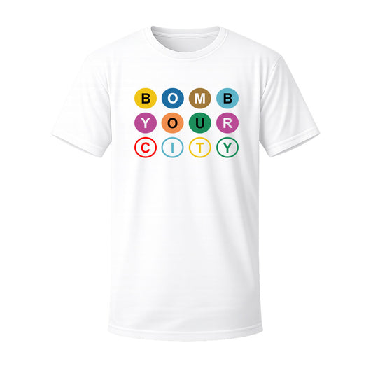 T-shirt blanc BOMB YOUR CITY - GRAFFITI VICE