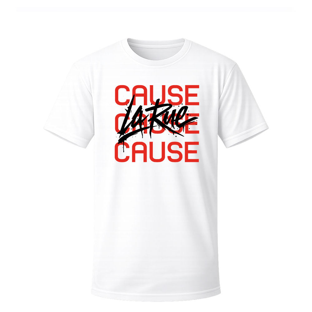 T-shirt blanc LA RUE CAUSE - KARLITO