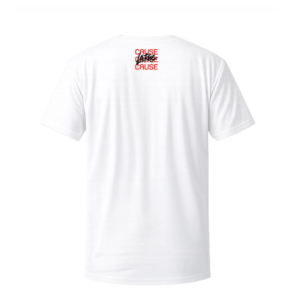 T-shirt blanc LA RUE CAUSE - KARLITO
