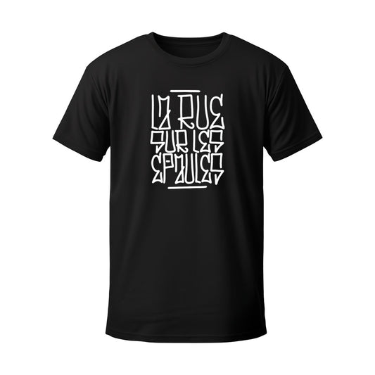 T-shirt noir LA RUE - SIROP DE LA RUE