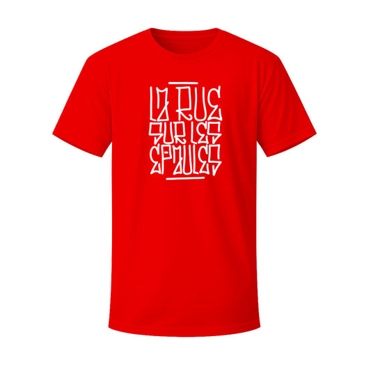 T-shirt rouge LA RUE - SIROP DE LA RUE