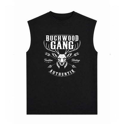 T-Shirt sans manches noir AUTHENTIK - BUCHWOOD