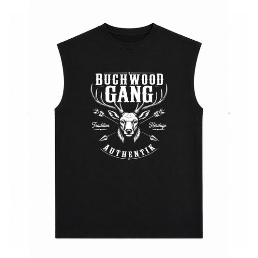 T-Shirt sans manches noir AUTHENTIK - BUCHWOOD
