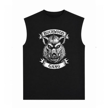 T-Shirt sans manches noir BUCHWOOD GANG - BUCHWOOD