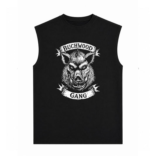 T-Shirt sans manches noir BUCHWOOD GANG - BUCHWOOD