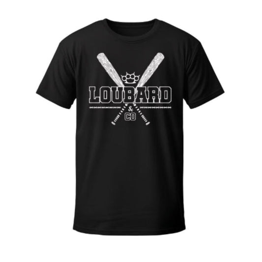 T-shirt noir BASEBALL - LOUBARD & CO