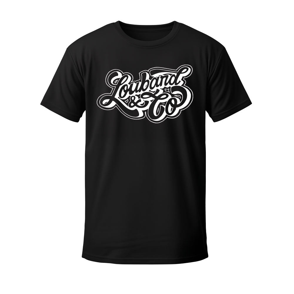 T-shirt noir LETTRAGE - LOUBARD & CO