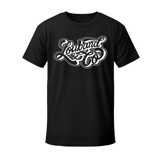 T-shirt noir LETTRAGE - LOUBARD & CO