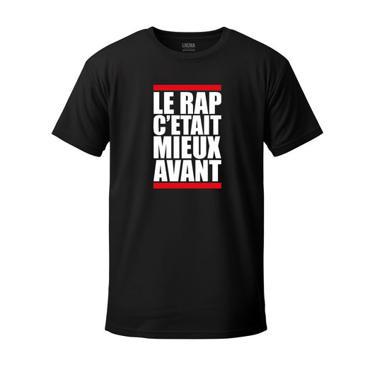 T-shirt noir CLASSIC RAP - LRCMA